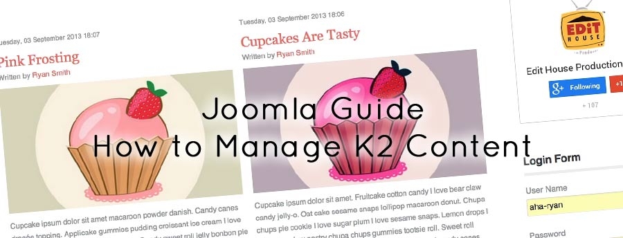 Joomla: How To Manage Content With K2