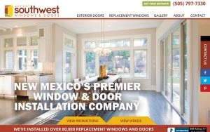 Southwest Windows website after refresh image