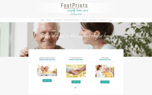 Footprints website before refresh image