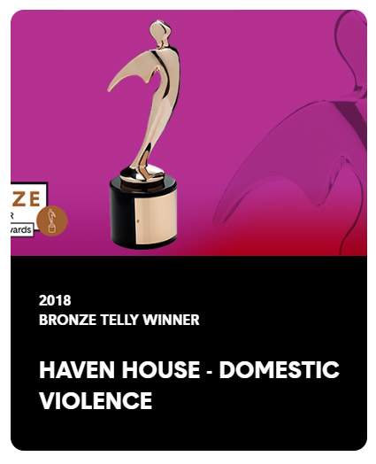 2018 Bronze Telly award winner for Haaven House domestic violence video production