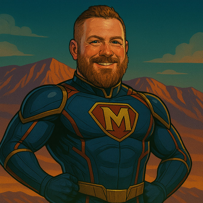 Super hero photo of Matt Smith owner chief operating officer and production manager