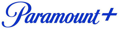 Paramount+ logo representing the streaming service (blue script text)