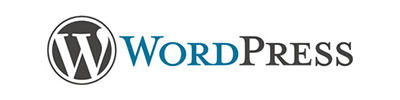 WordPress logo with circular emblem and the word WordPress